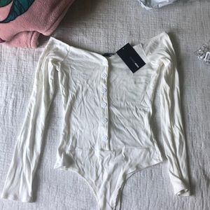 Fashion nova off the shoulder body suit